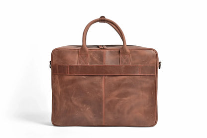 Premium Crazy Horse Leather 14, 15, 16-inch Laptop Bag, Handmade Satchel