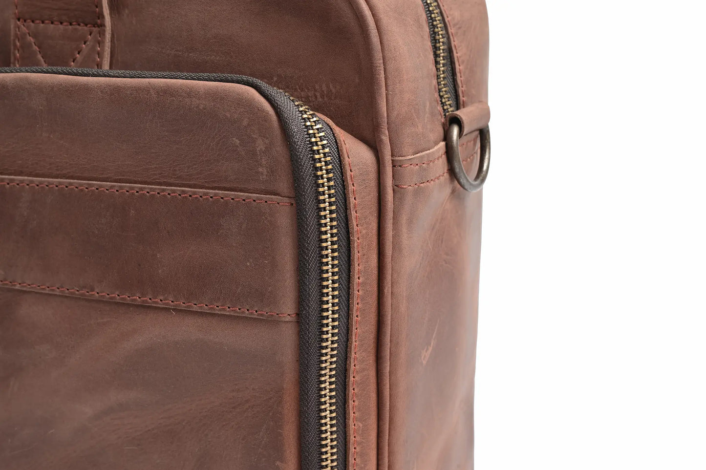 Premium Crazy Horse Leather 14, 15, 16-inch Laptop Bag, Handmade Satchel