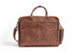 Premium Crazy Horse Leather 14, 15, 16-inch Laptop Bag, Handmade Satchel