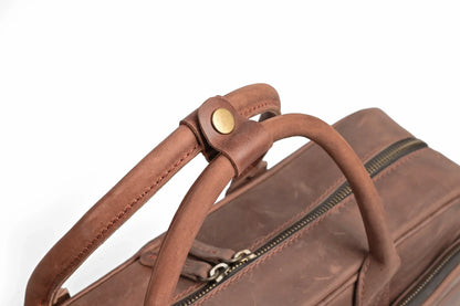 Premium Crazy Horse Leather 14, 15, 16-inch Laptop Bag, Handmade Satchel