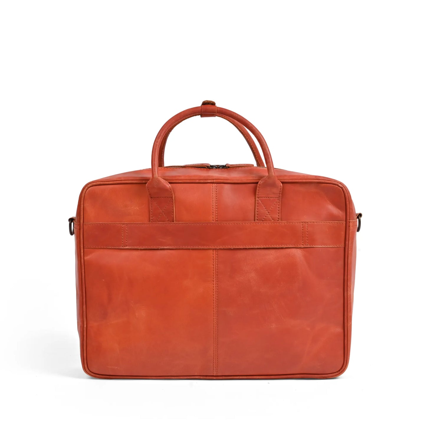 15.6 / 16 Inch Tan Leather Business Laptop Bag |  Leather Briefcase