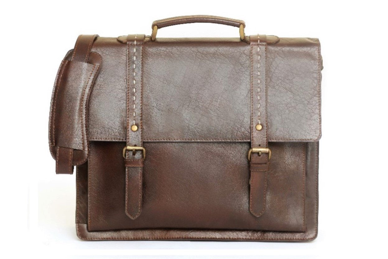 Travel Course Leather 17" Briefcase