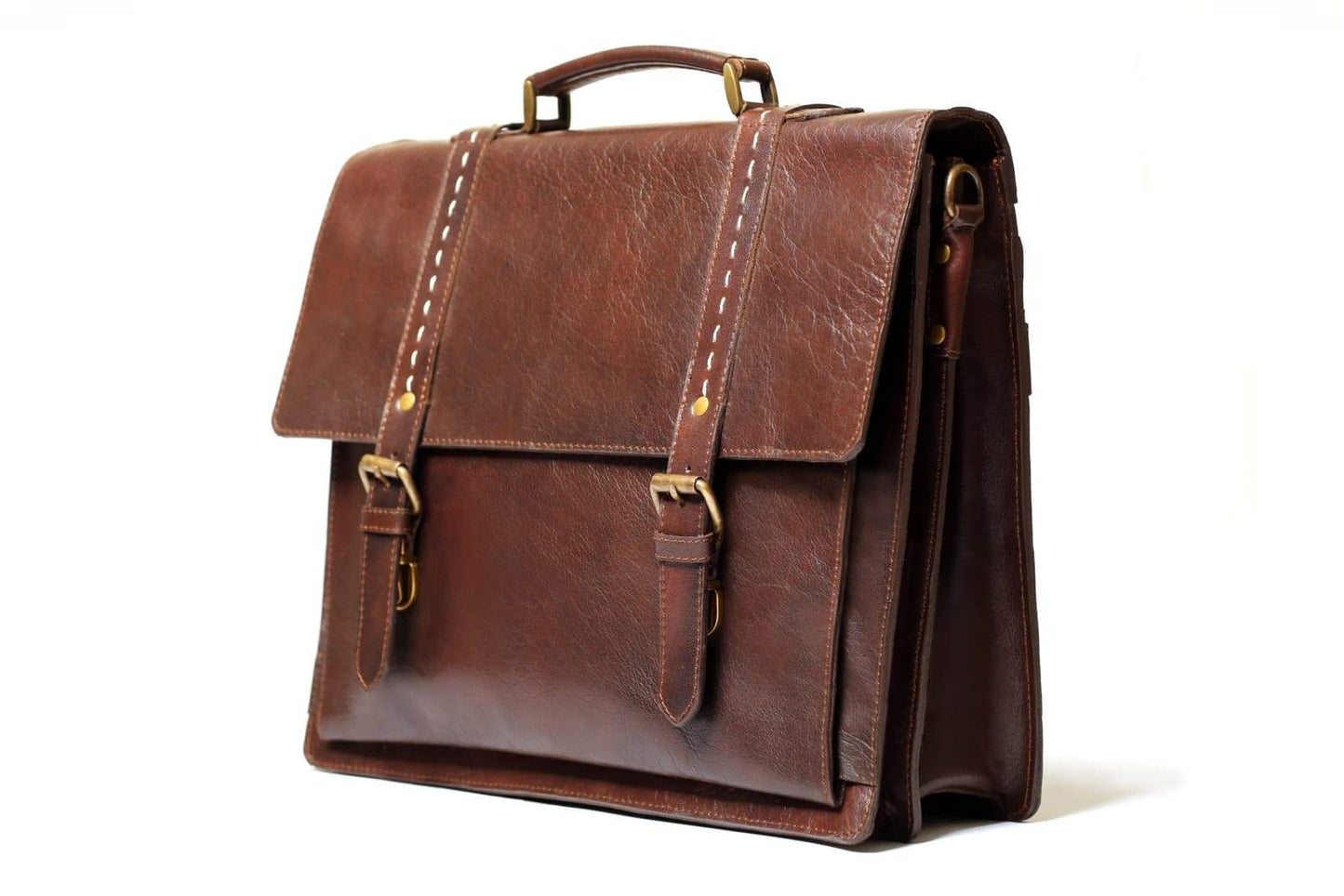 Travel Course Leather 17" Briefcase
