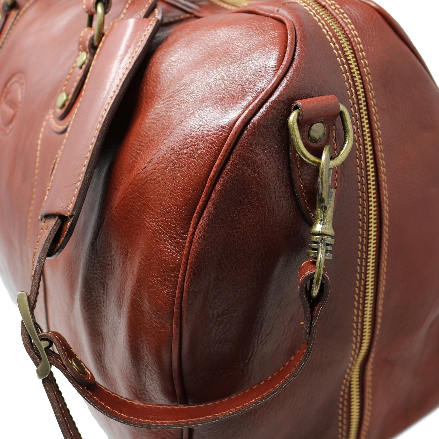 Travel Leather Duffle Bag