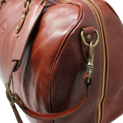 Travel Leather Duffle Bag