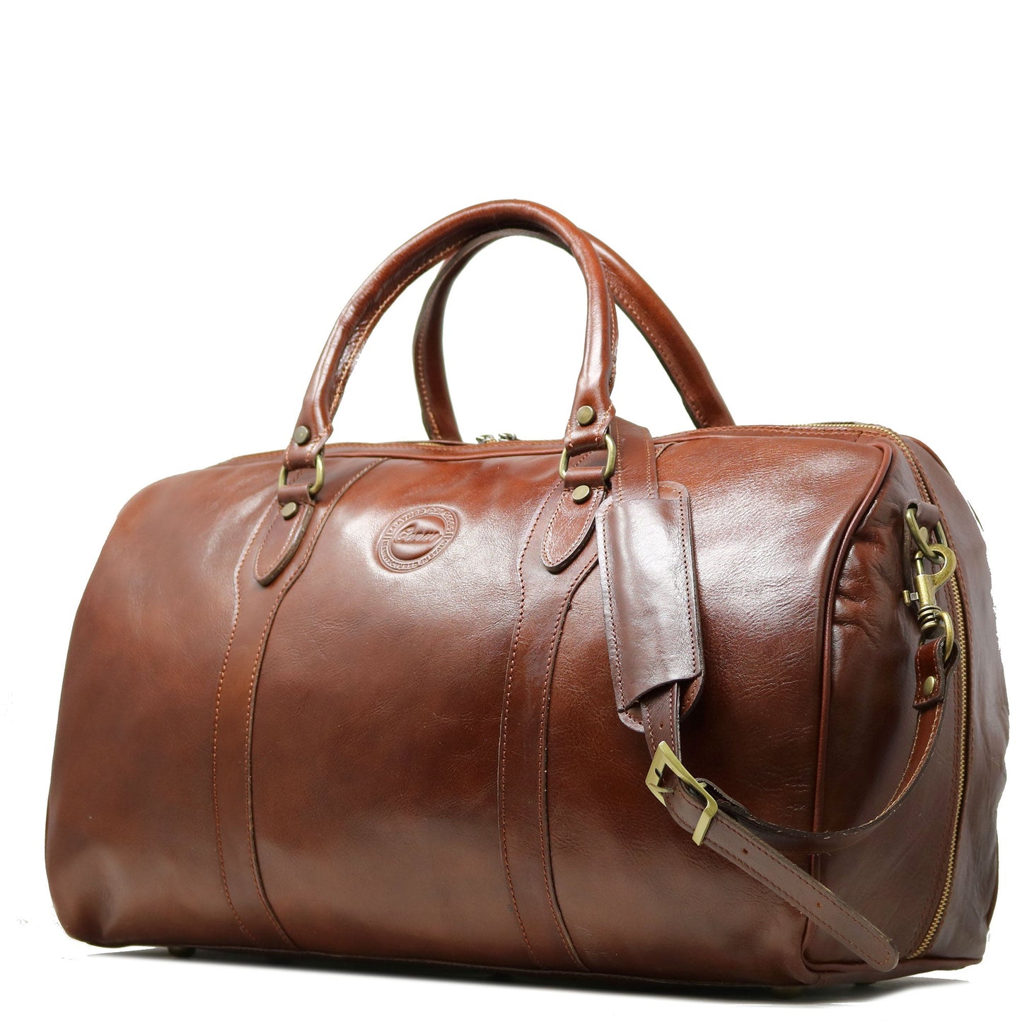 Travel Leather Duffle Bag