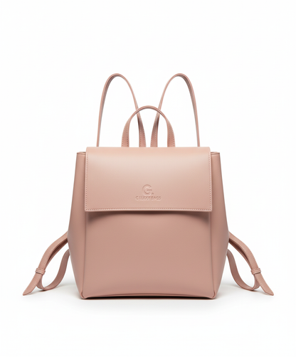 Pink Women Leather Backpacks